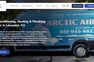 design hvac, plumber, electrician website, cleaning companies wix website