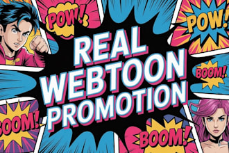 promote your webtoon manga webcomic with organic readers traffic