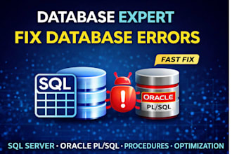 fix sql server queries, stored procedures, triggers and database bugs