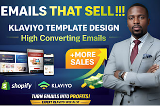 design high converting klaviyo email templates for shopify