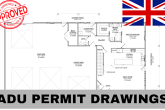 design adu permit plans and construction drawings for wa ca tx