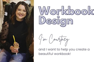 design professional workbooks for digital download