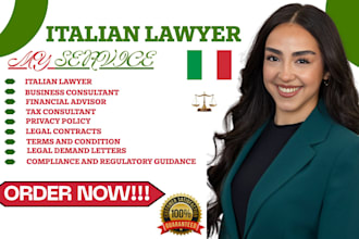 be your trusted italian lawyer, financial advisor,solution certified tax advisor
