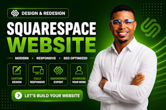 design squarespace website or redesign squarespace with squarespace seo setup