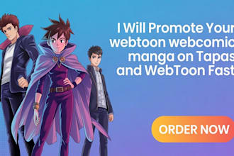 promote your webtoon webcomic manga on tapas and webtoon fast