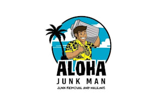 create a modern junk removal logo design
