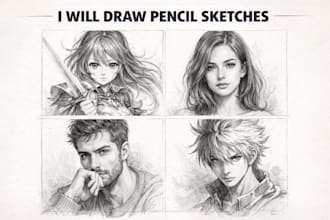 draw anime or pencil sketch