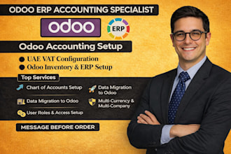 odoo accounting or inventory setup, bookkeeping uae, data migration, odoo erp