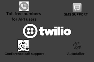 build twilio sms,bulk sms, voice calls, autoresponder