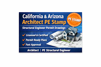 arizona licensed architect pe stamp structural engineer california city permit