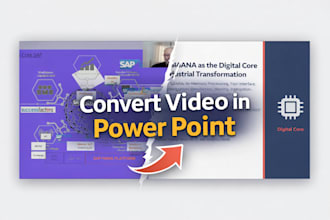 transform your video in power point slides