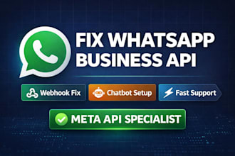 fix whatsapp business API and meta business manager issues