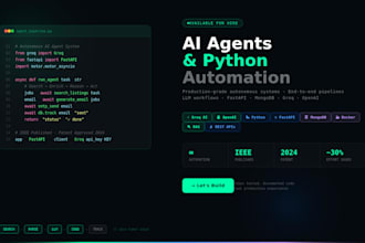 build a python automation script or web scraping pipeline for your business