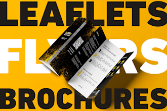 design a flyer or poster ready for print
