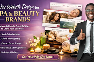 do wix spa massage wix skincare wix beauty salon booking wix facial spa website