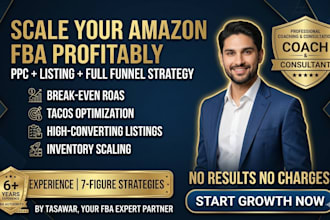 be your amazon fba expert for PPC management, scaling and fba consultant