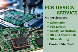 do pcb design for you, pcb layout esp32, stm32, iot, kicad and easyeda