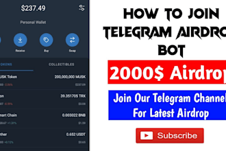 create telegram bots, airdrop bots, payment bots, rose bots, and forwarder bot