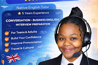 teach you business english and conversational english