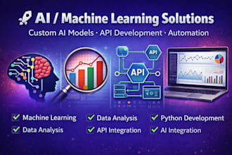 develop ai ml model, mern stack website, and spring boot API