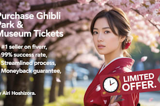 purchase tickets for ghibli museum and ghibli park in japan