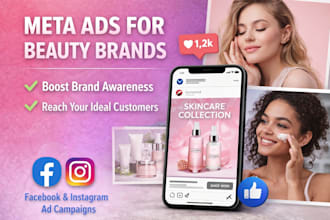 run meta ads brand awareness campaign for your skincare or beauty brand