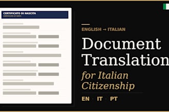 translate your documents for italian citizenship, consulate ready