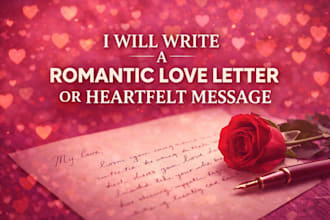 write a romantic love letter or heartfelt message