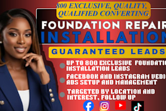 800 verified foundation repair leads, fence, foundation repair leads, google ads