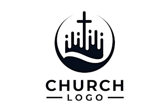 design church ministry christian religious faith based logo