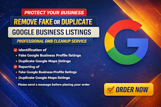 verify and remove fake google profile, delete duplicate gmb listing