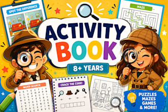 create puzzles, word search, sudoku, for amazon KDP