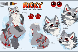 furry nsfw art fursona ref sheet hybrid oc commission anime nsfw furry character
