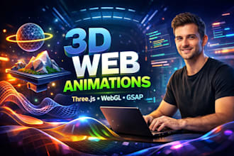 create stunning 3d web animations with threejs webgl and gsap