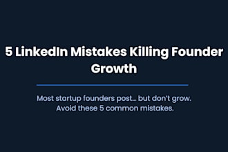 design a linkedin carousel for startup founders and coaches