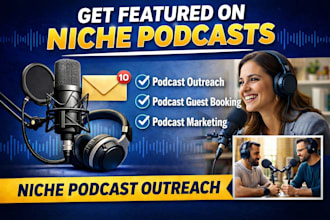 do podcast guest booking and targeted podcast outreach for interviews