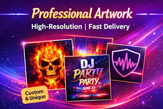 design professional album cover, cover art, logo, flyer and promotional graphics