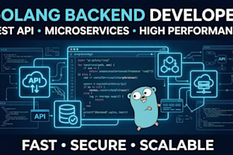develop golang backend, microservices or web application
