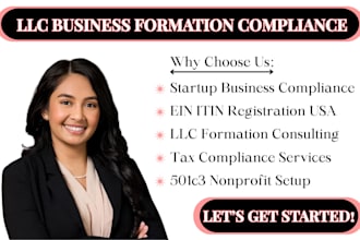 us llc formation ein itin cpa business registration startup compliance nonprofit