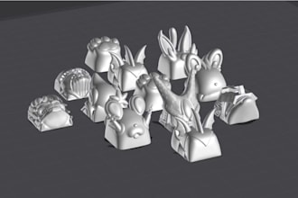 custom keycap 3d design expert unique stl models for mechanical keyboard