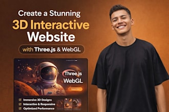 create a stunning 3d interactive website with threejs and webgl
