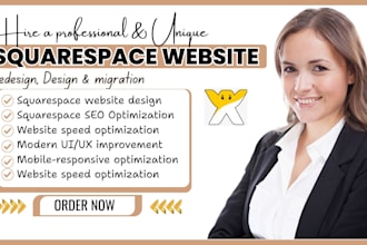 design or redesign  squarespace website, squarespace redesign, squarespace SEO