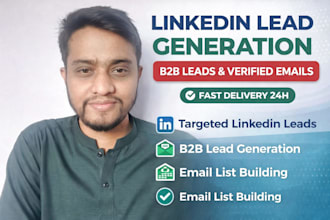 do b2b lead generation, data entry, and web research