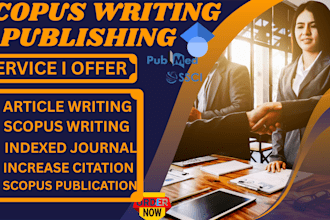 write and publish article on scopus indexed journal, ssci, sci, q1, q2 journals