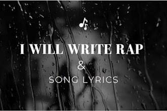 write unique rap lyrics, song lyrics and poetry