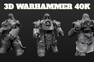 sculpt 3d warhammer 3d miniature 3d figurine tabletop 3d model dnd for 3d print