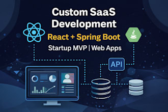 develop a full stack saas platform with react and spring boot