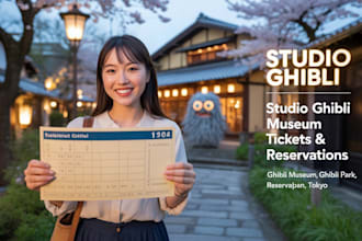 reserve ghibli museum and ghibli park tickets with pokemon cafe and kirby cafe