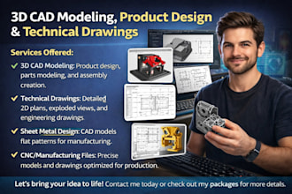 3d cad modeling product design technical drawings sheet metal part cad 2d plan