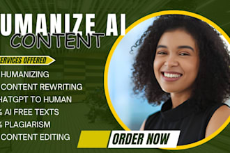 professionally edit ai content, humanize ai content ai content edit, ai to human